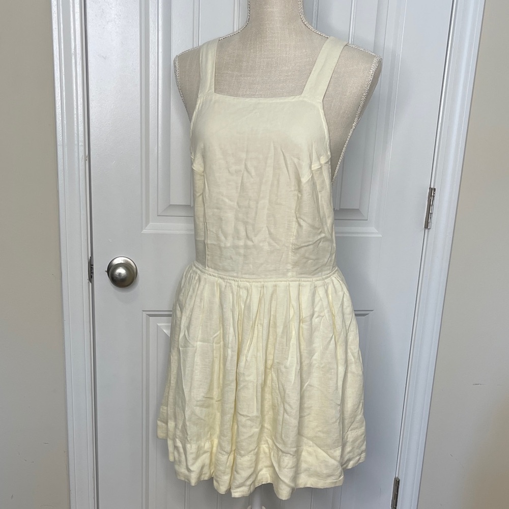 FREE PEOPLE resort wear vacation dress butter yellow